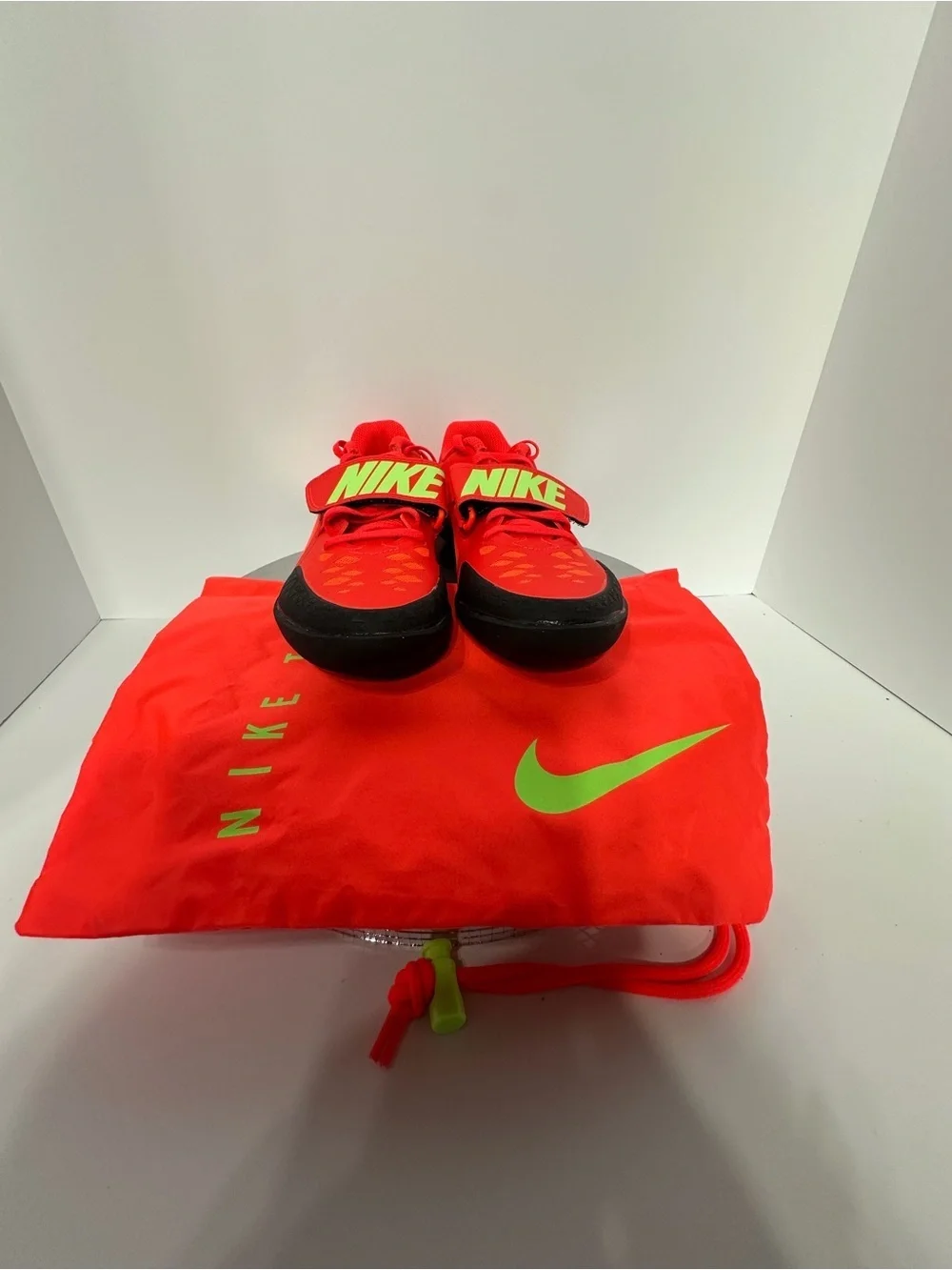 Nike Red and Neon Green Athletic Strap Sneakers size 5